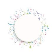 Vector Background with Music Notes N31