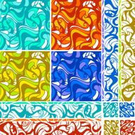 set of seamless abstract patterns N3