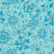 Vector seamless floral pattern N176