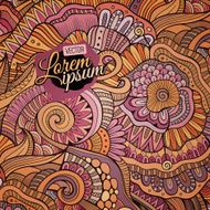 Decorative ethnic vector background N6