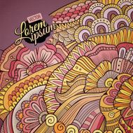 Decorative ethnic vector background N7