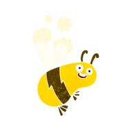 funny cartoon bee N34
