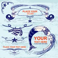 Cartoon Mermaids Set of Frames