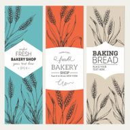 Bread vertical banners Vector illustration N2