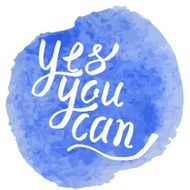 Hand drawn text lettering of an inspirational saying N11