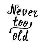 Hand drawn text lettering of an inspirational saying N14