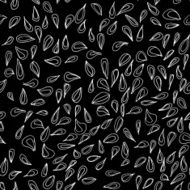 Seeds hand drawn doodle pattern seamless cute N2