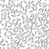 Seeds hand drawn doodle pattern seamless cute N3