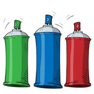 cartoon spray can N152