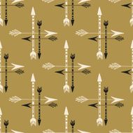 Seamless background of vintage arrows