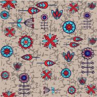Stylish floral seamless pattern