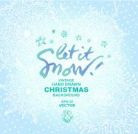 Hand Drawn Christmas Background