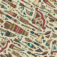 Tribal native ethnic seamless pattern N4