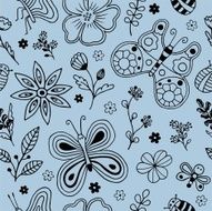 Seamless doodles pattern N3