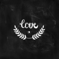 Love card with hand lettring