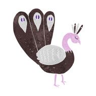 Cartoon Peacock N16