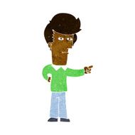 Cartoon Man Pointing N311