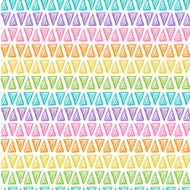 Hand drawn rainbow triangle pattern