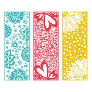 Floral banners zentangle