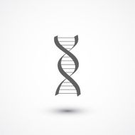 Hand-drawn DNA spiral icon N3