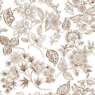 Floral Seamless Pattern Background Vector illustration N6