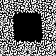 Vector seamless painted frame shape pattern hand drawn abstract N4