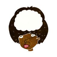 cartoon empty headed woman N15