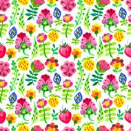 Vector Illustration with original floral background N10