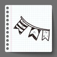 birthday hanging doodle drawing N33