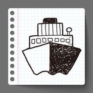 Boat doodle N92