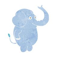 cartoon funny elephant N25