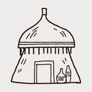 African house doodle N4