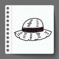 doodle Straw hat N23