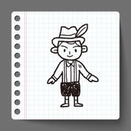 German people doodle N6