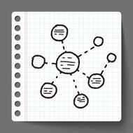 infographic chart doodle drawing N354