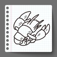 Lobster doodle N12