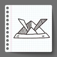 paper samurai helmet doodle N6