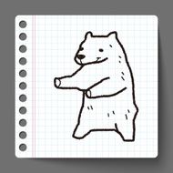 polar bear doodle N13