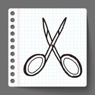 scissors doodle N10