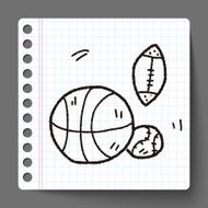 sport ball doodle N5