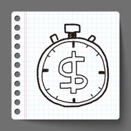 time is money doodle N9