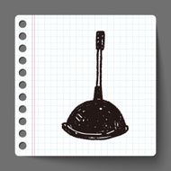 toilet plunger doodle N6