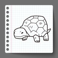 Tortoise doodle N12