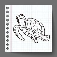 Tortoise doodle N13
