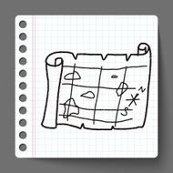 treasure map doodle N10