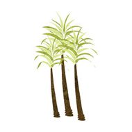 Cartoon Palm Tree N86