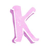 cartoon letter k N25