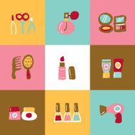 Beauty and makeup Set Signs N2