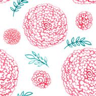 Watercolor peonies and leaves N2