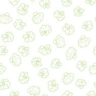 broccoli seamless pattern N5